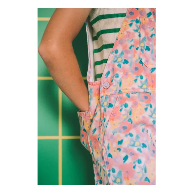 Salopette Fleurs | Rose