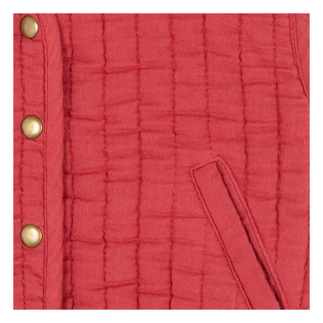 Leandre sleeveless vest | Raspberry Red