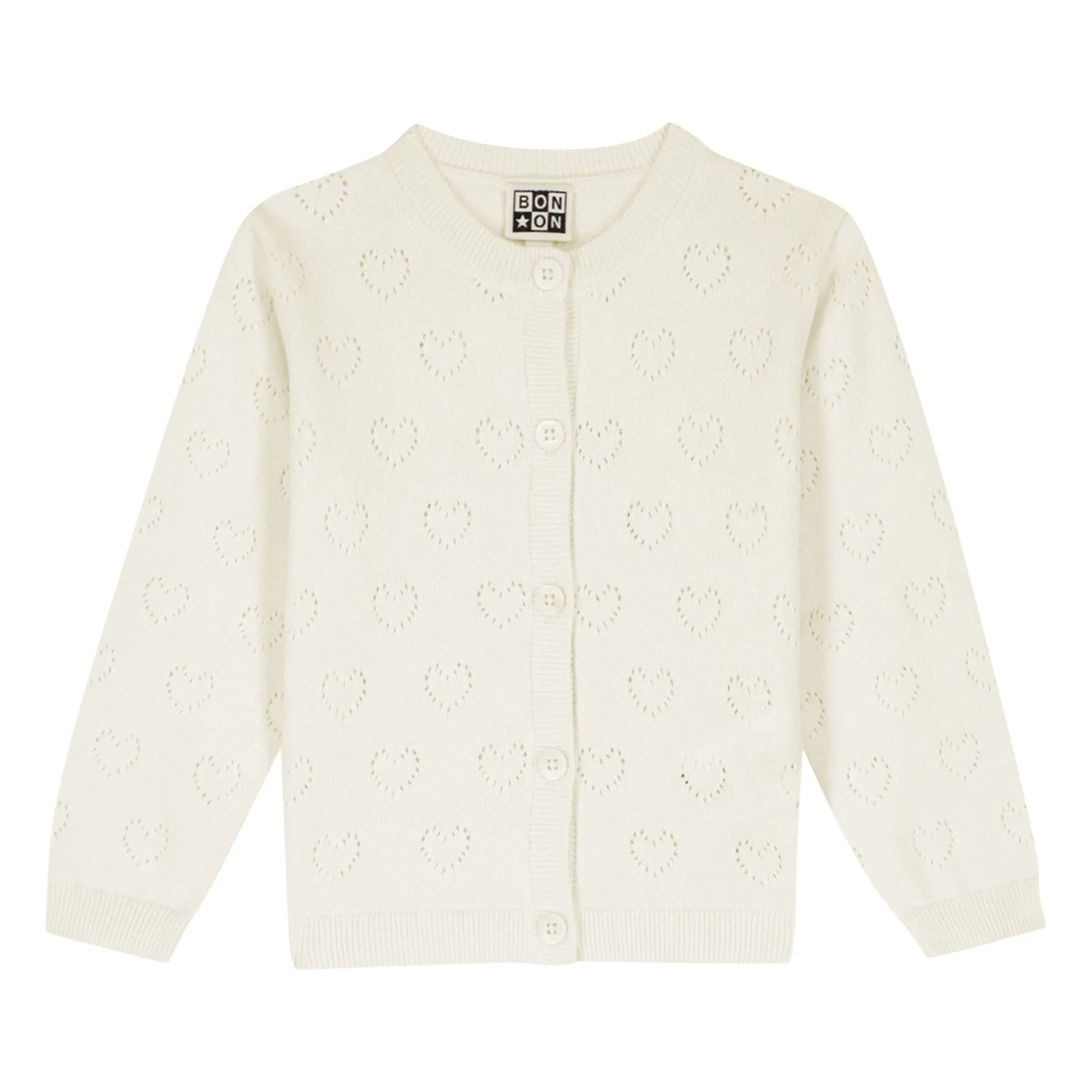Bonton Ecru Cardigan Lilet Ajouré