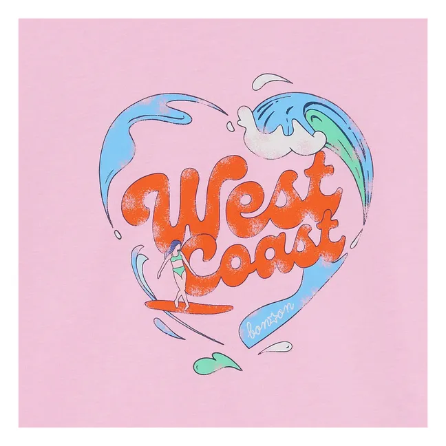 Camiseta Tubo West Coast | Rosa