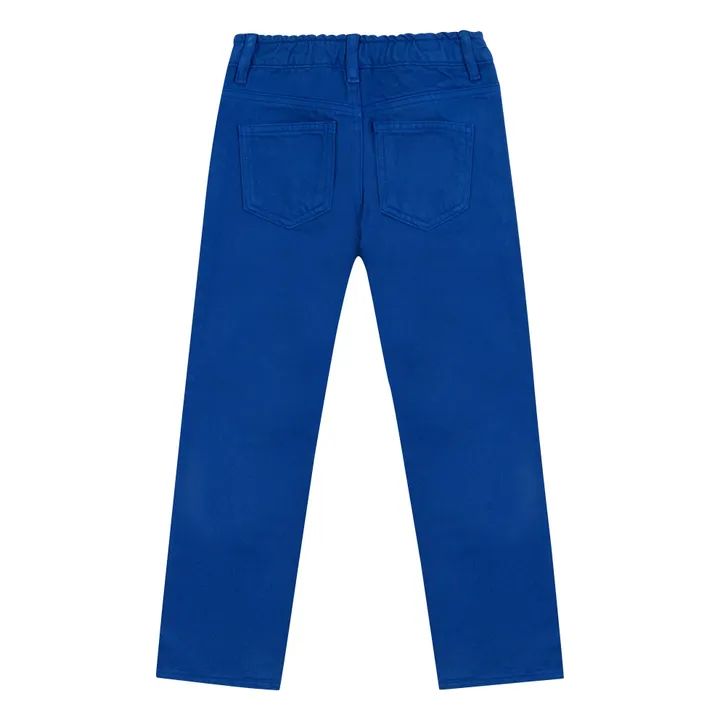 Lino pants | Electric blue- Product image n°2