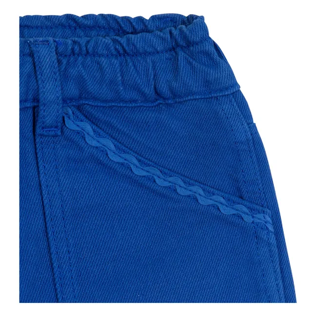 Lino pants | Electric blue