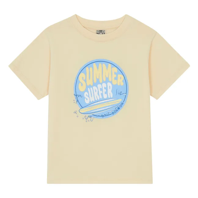 Camiseta Tubo Surfer | Amarillo palo
