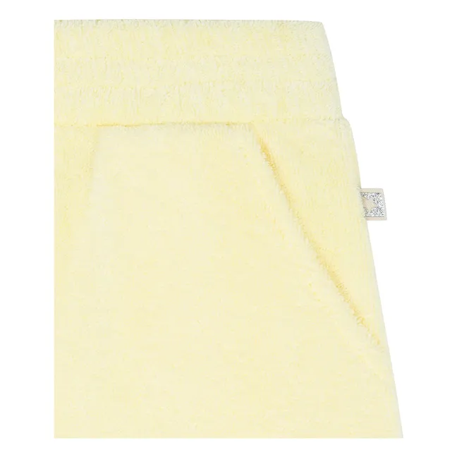 Pantalones cortos de rizo Livi BB | Amarillo palo