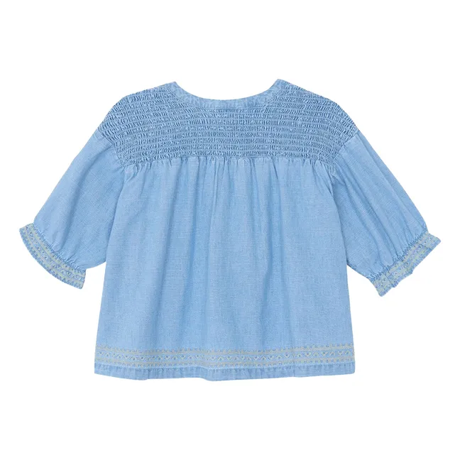 Blusa Leana Chambray | Azul