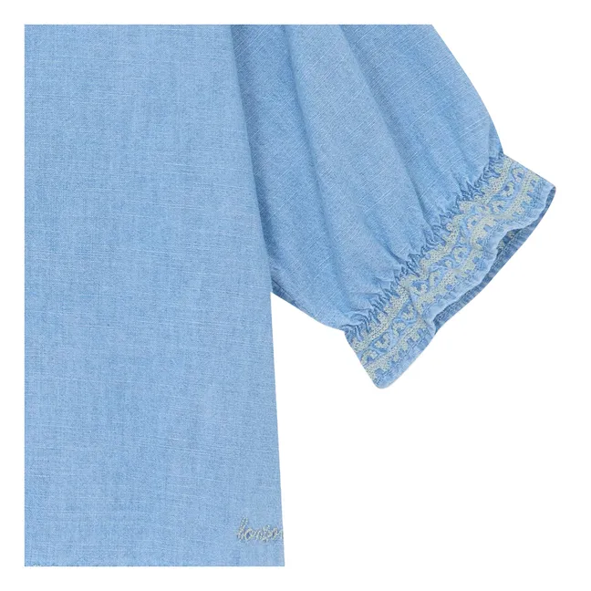 Blusa Leana Chambray | Azul