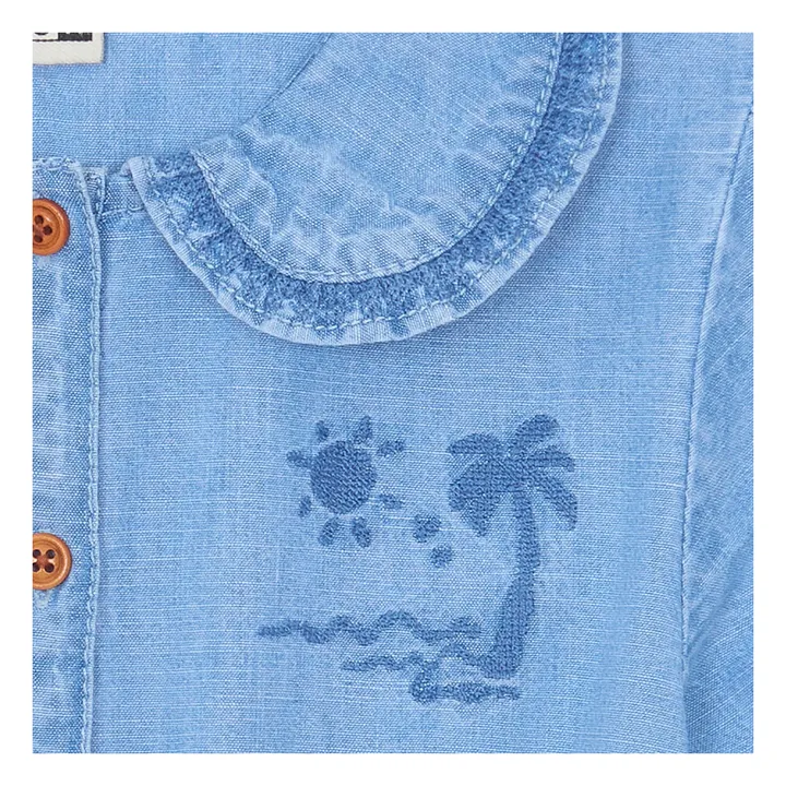 Combishort Livette Chambray | Blu- Immagine del prodotto n°3