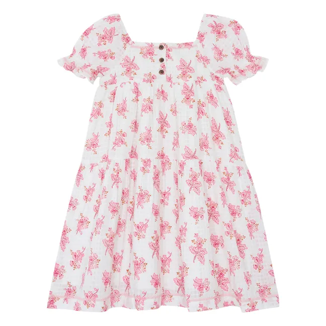 Georgette dress | Ecru