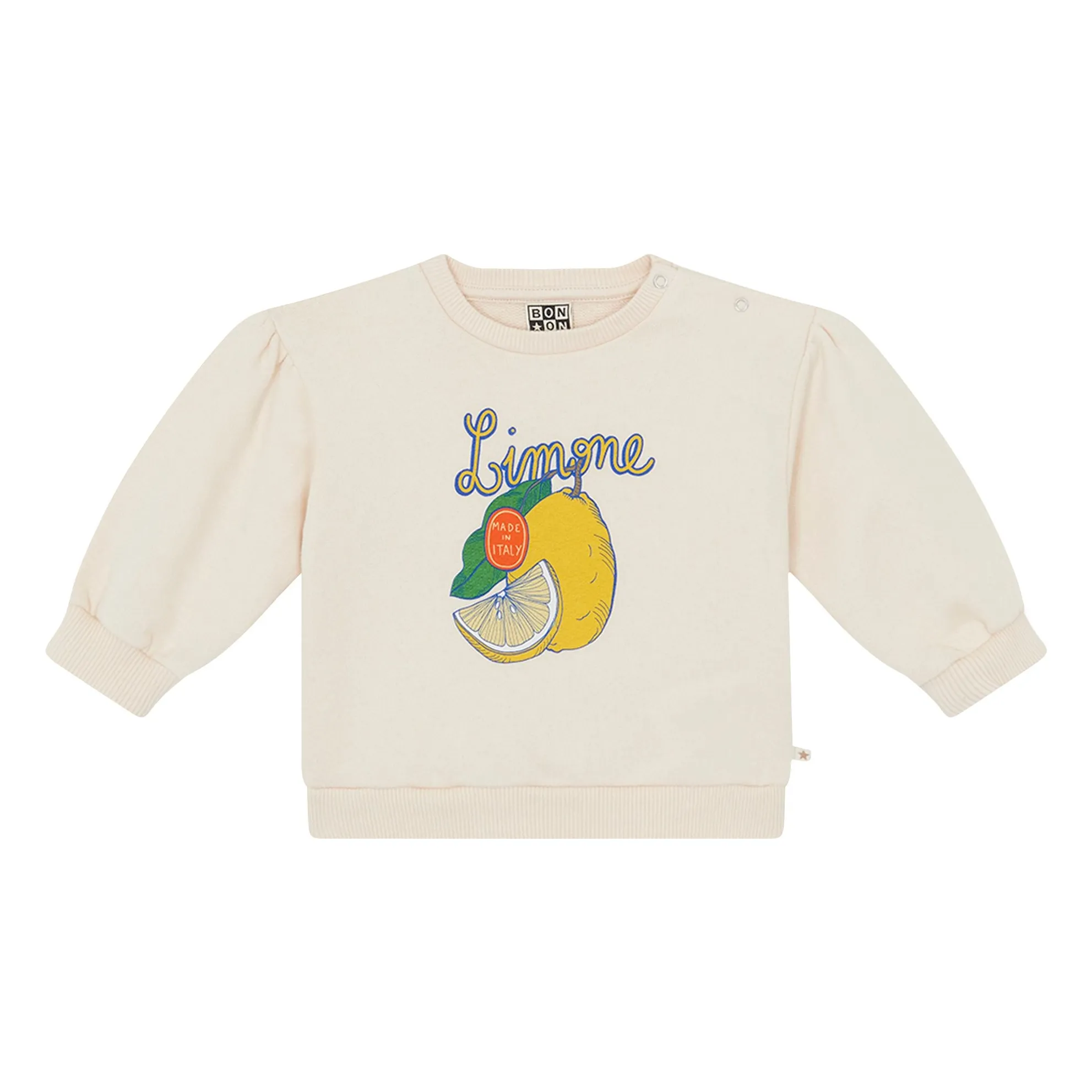 Bonton Ecru Sweat Lys Limone