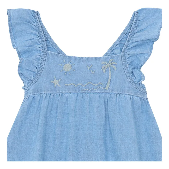 Kleid Celia Chambray | Hellblau
