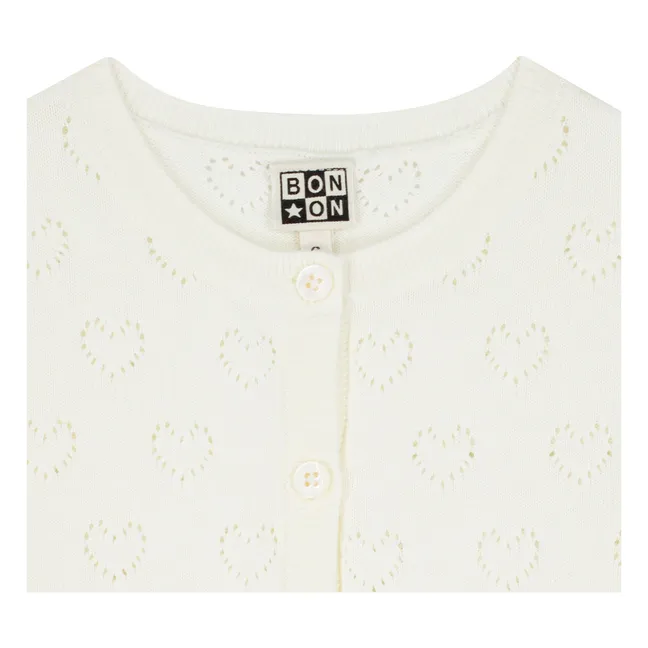 Lilou Ajouré cardigan | Ecru