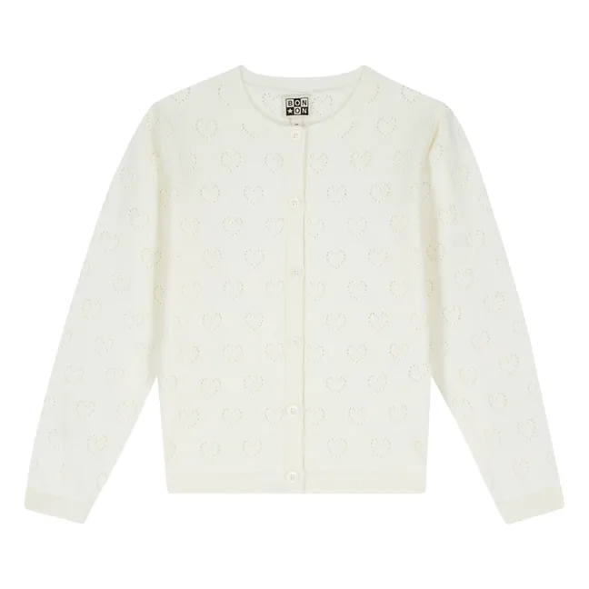 Lilou Ajouré cardigan | Ecru