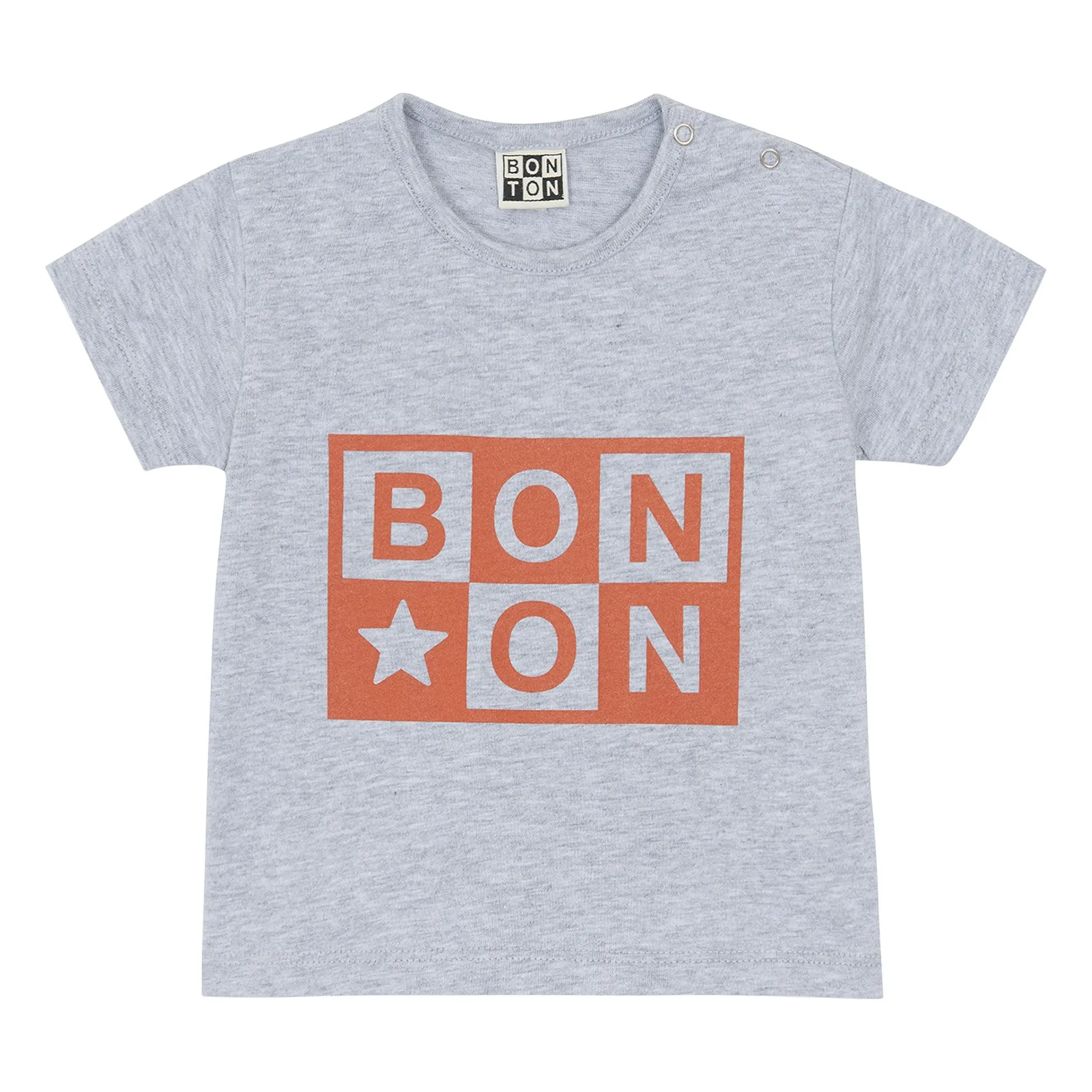 Bonton Heather Grey T-Shirt Tuba Logo