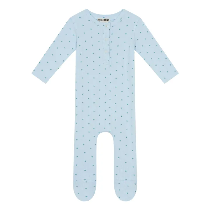 Pyjamas With Feet Sleep Well | Light blue- Product image n°0