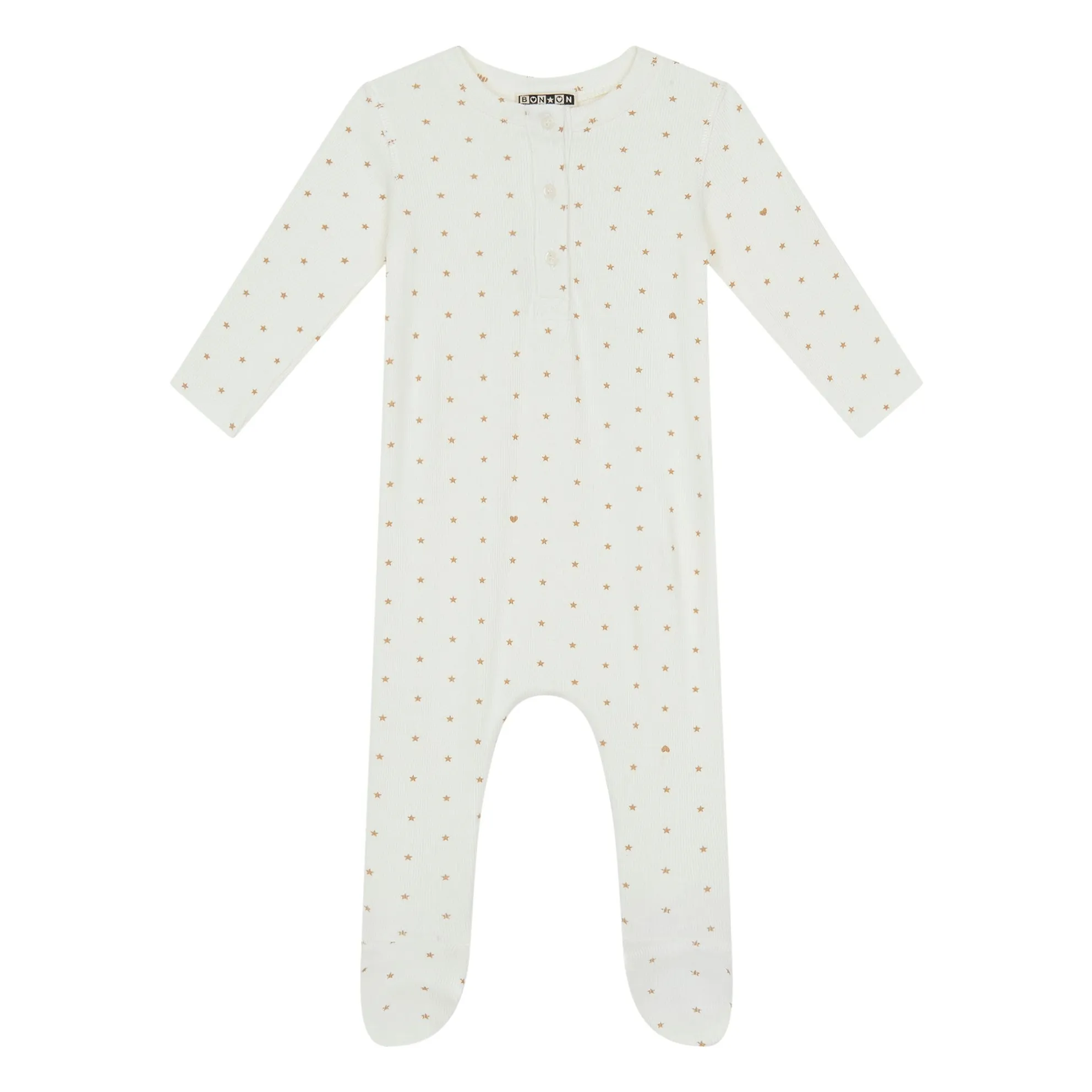 Bonton Ecru Pyjamas With Feet Sleep Well