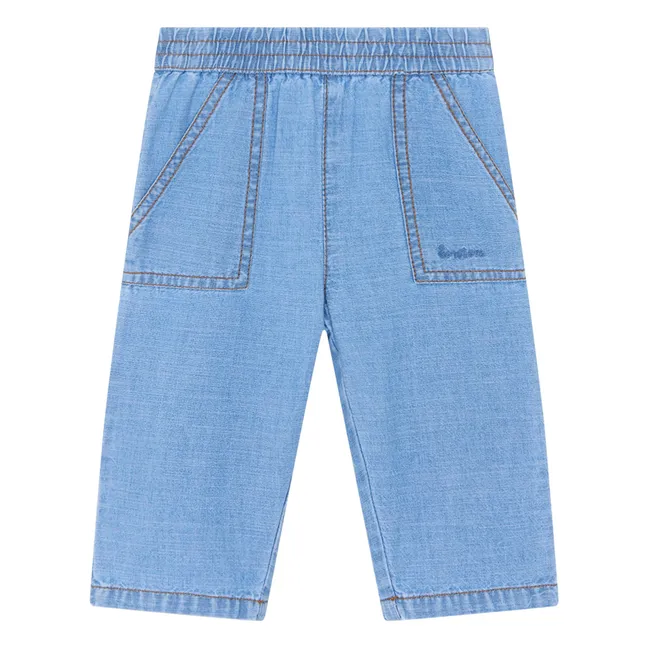 Pantalon Darius Chambray | Bleu