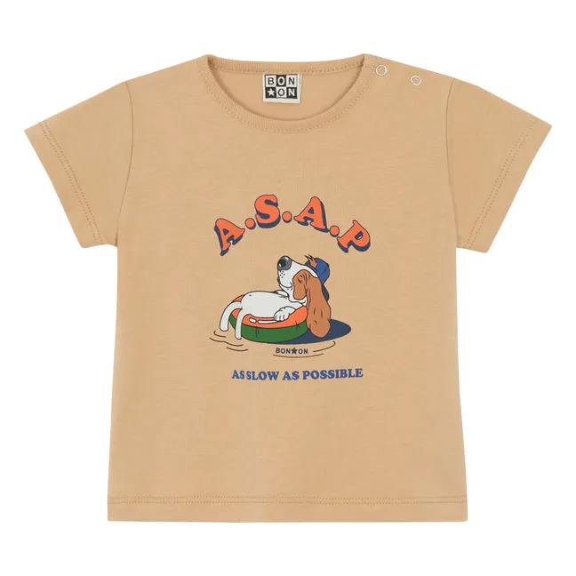 T-Shirt Tuba Asap | Beige