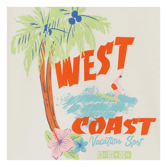 T-Shirt Livo West Coast | Ecru