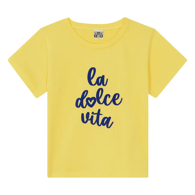 T-Shirt Tubo Dolce Vita | Gelb