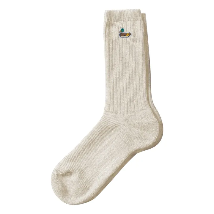 Duck socks | Ecru- Product image n°0