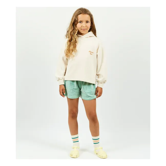 Hoodie Fiana Coton Bio | Ecru chiné