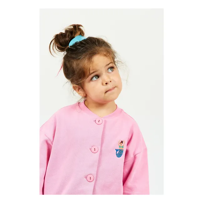 Gilet in cotone organico Fortunee | Rosa