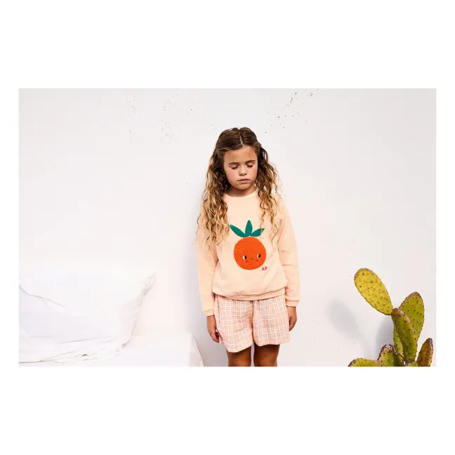 Sweat Finette Coton Bio | Abricot
