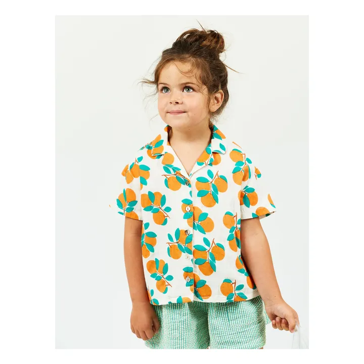 Chemise Floreanne Double Gaze de Coton | Ecru- Image produit n°0