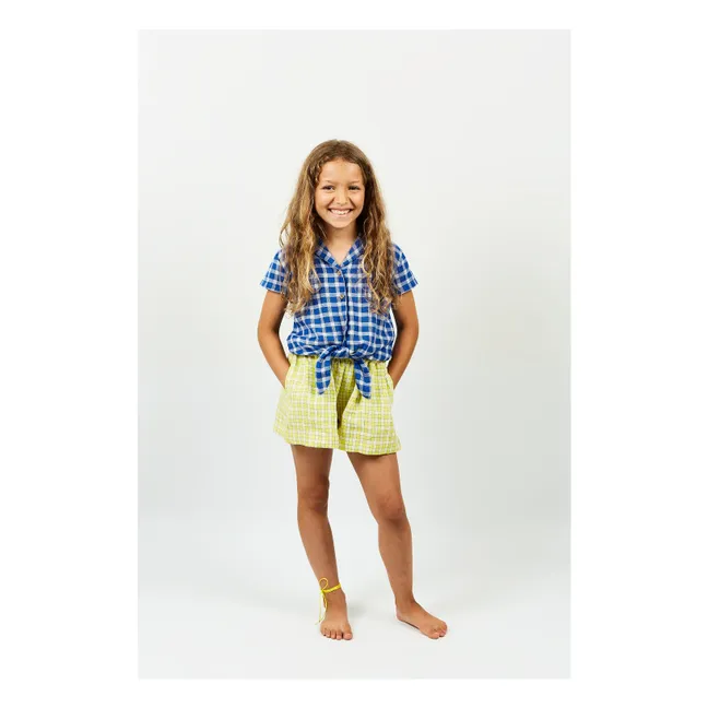 Blouse Fleurande Coton Bio | Bleu