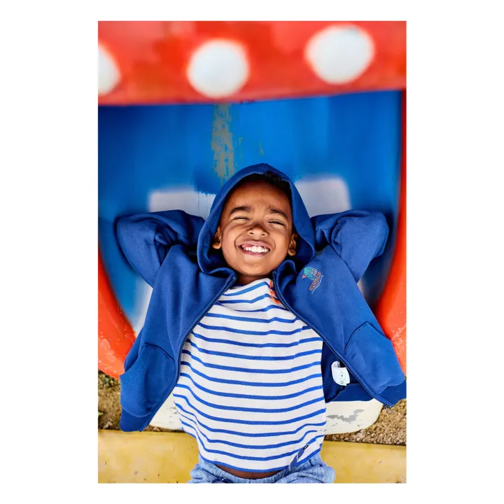 Fabien Organic Cotton T-Shirt | Blue- Product image n°1
