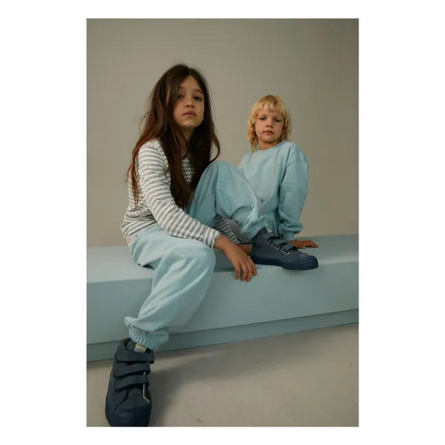 Joggers in cotone biologico  | Azzurro