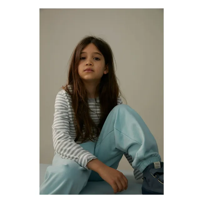 Organic cotton joggers  | Light blue