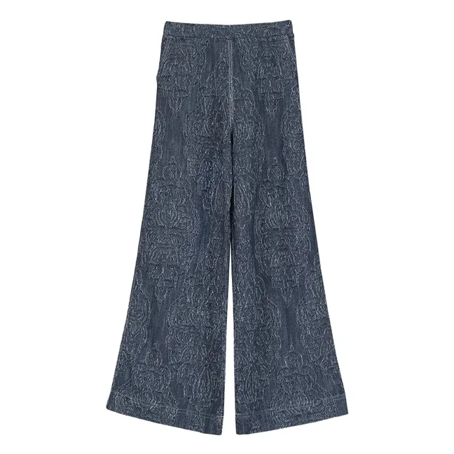 Pantalones de jacquard | Azul Marino