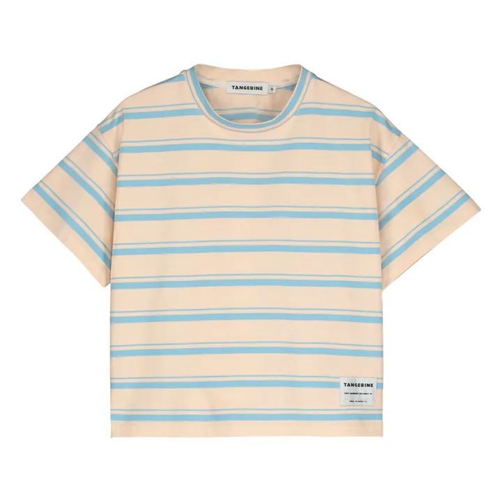 Striped T-shirt  | Beige- Product image n°0