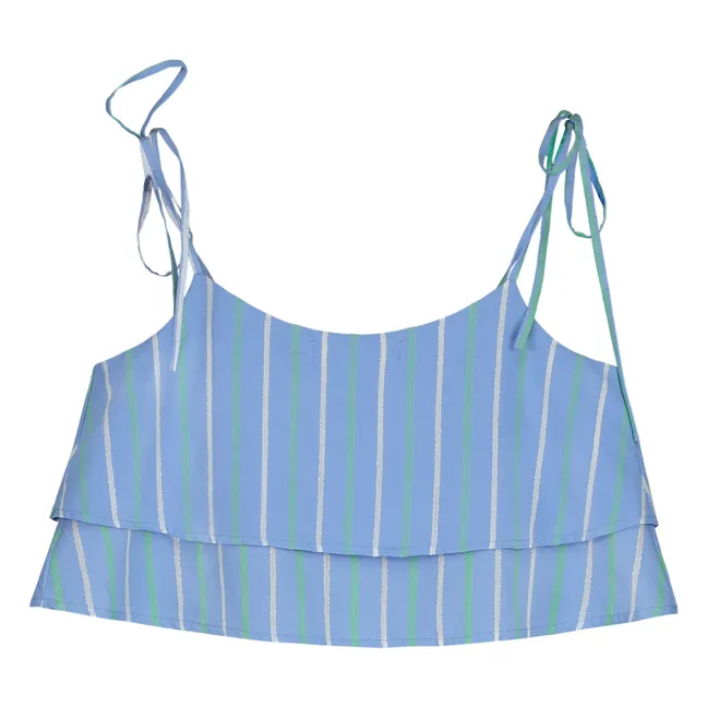 Gestreiftes Trägertop | Blau
