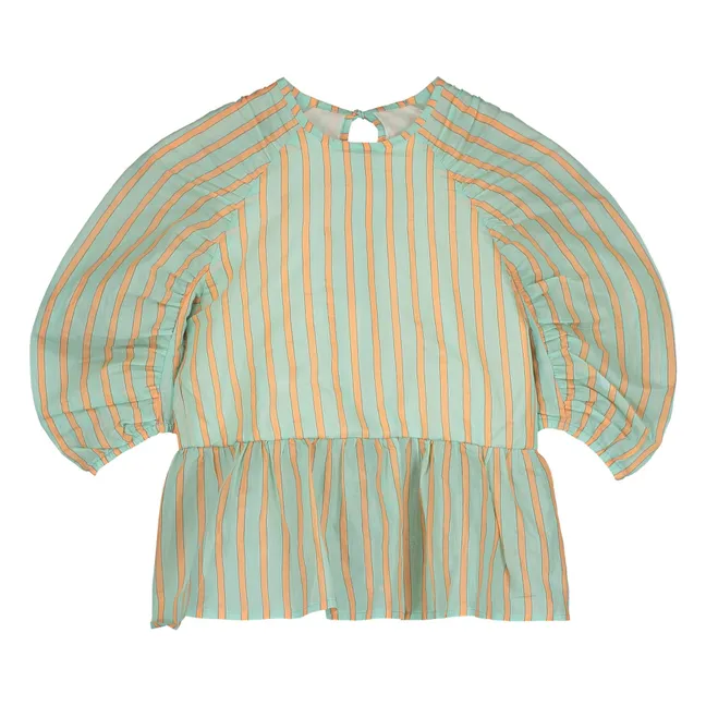 Camicetta a righe | Verde