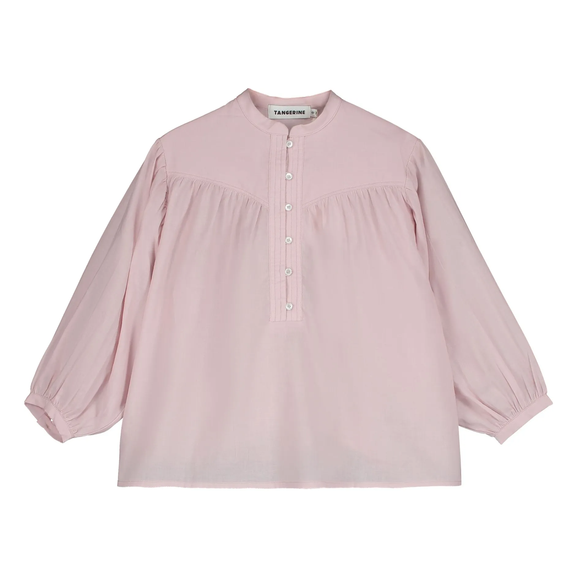 Tangerine Powder Pink Voile Blouse