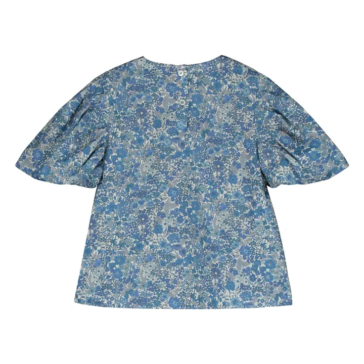 Blouse Fleurs | Bleu- Image produit n°1