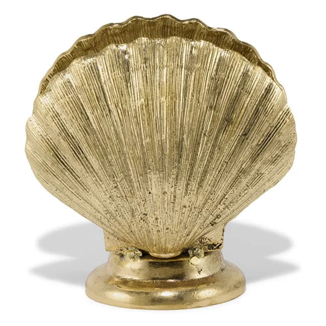 Tischlampe Muschel | Gelbguss