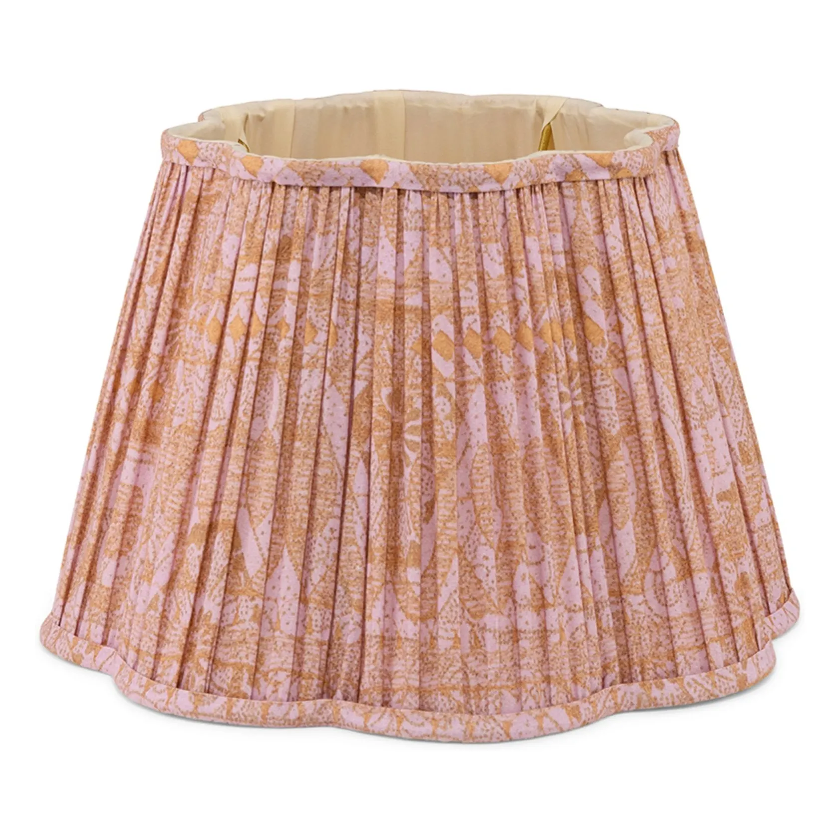 Doing Goods Pink Diya Printed Cotton Lampshade