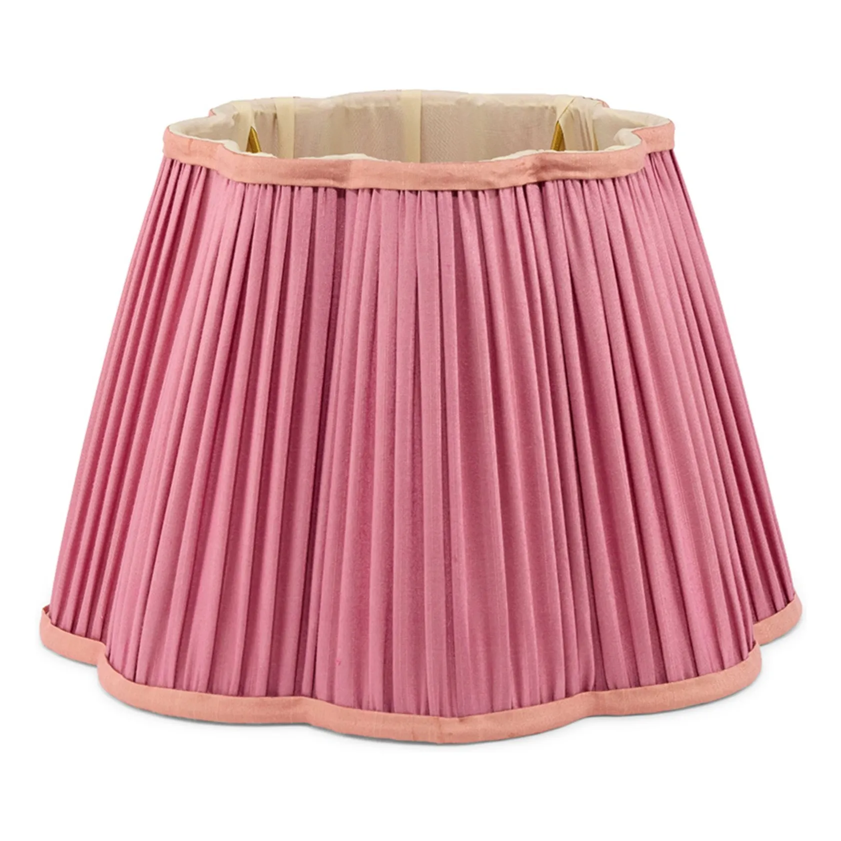 Doing Goods Fuchsia Diya Silk Lampshade