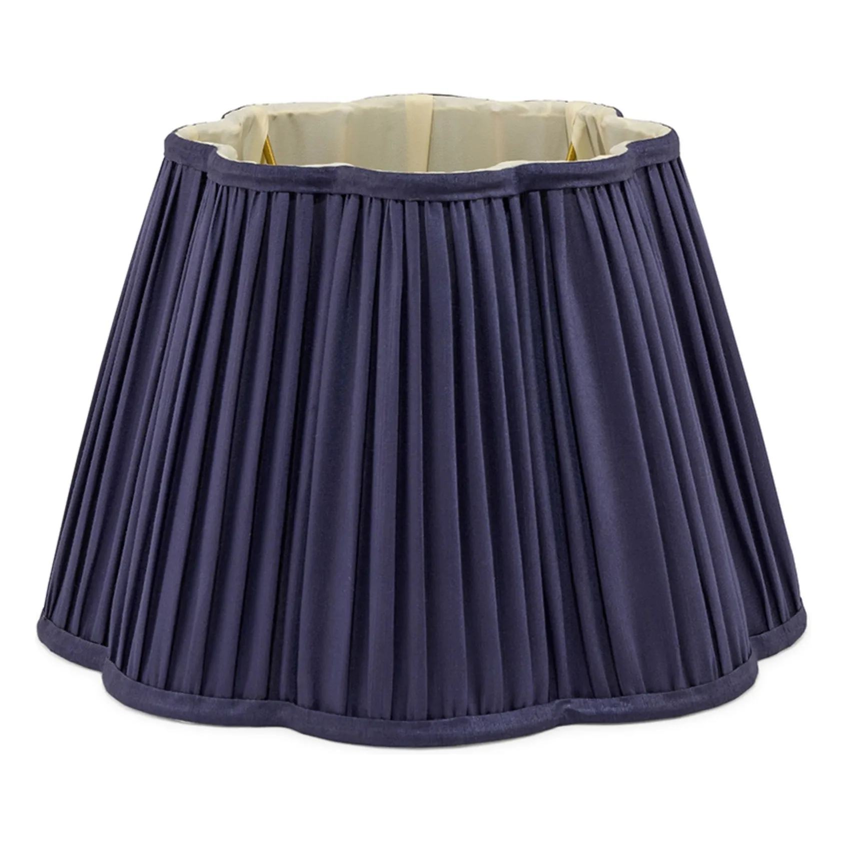Doing Goods Midnight Blue Diya Silk Lampshade