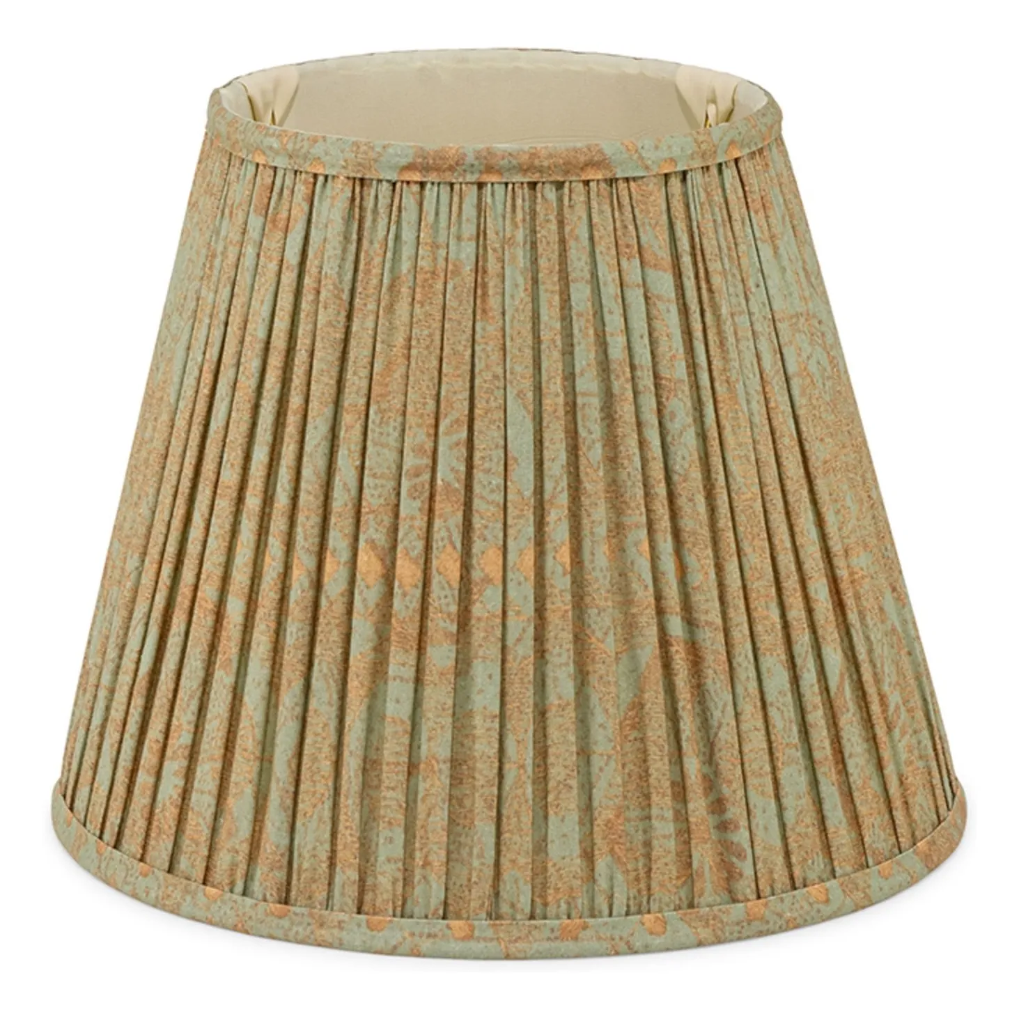Doing Goods Pale Green Kiara Printed Cotton Lampshade