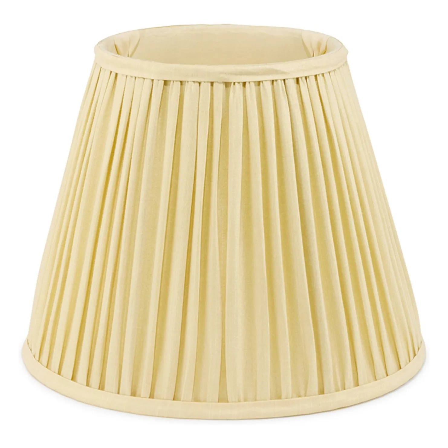 Abat-jour en soie Kiara | Jaune pâle- Image produit n°0