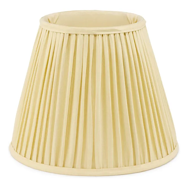 Seidener Lampenschirm Kiara | Blasses Gelb