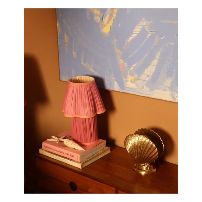 Tischlampe Muschel | Gelbguss