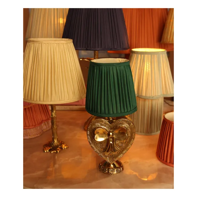 Seidener Lampenschirm Kiara | Blasses Gelb