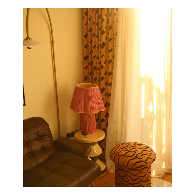 Tischlampe aus Seide Myra | Fuchsie