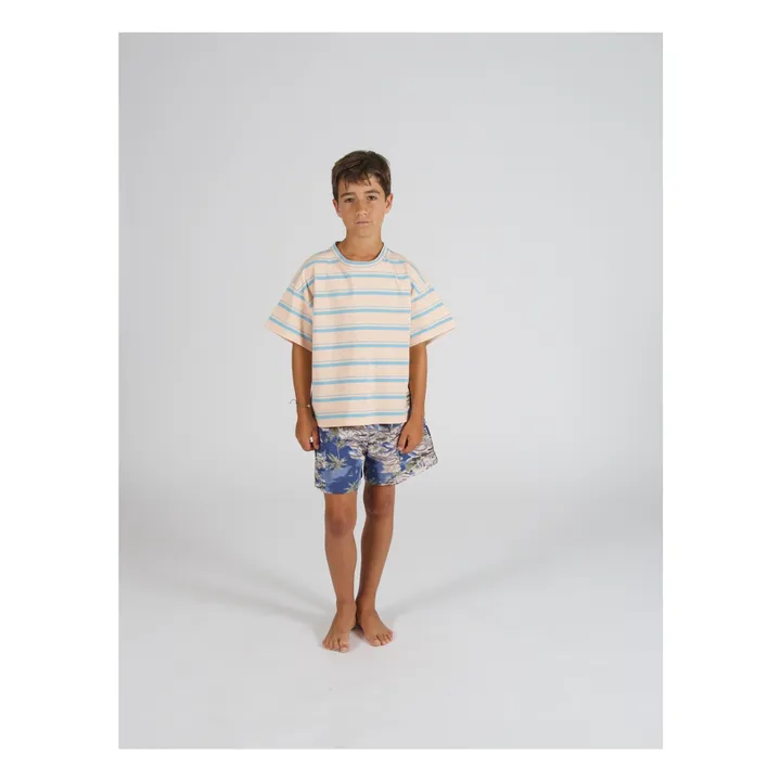 Striped T-shirt  | Beige- Product image n°1