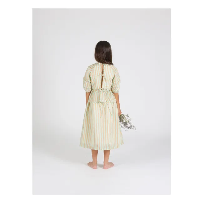 Camicetta a righe | Verde